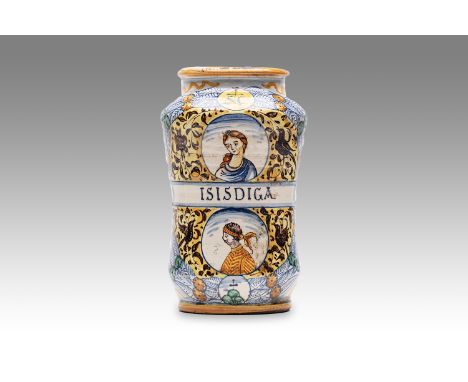 20th century | height: 22 cm | region: Deruta | country: Italy | condition: good | provenance: private pharmacy museum | Alba