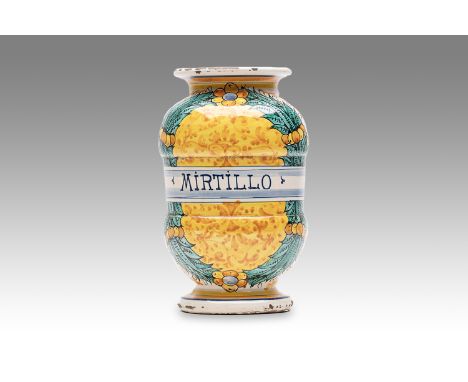 20th century | height: 21 cm | region: Deruta | country: Italy | condition: good | provenance: private pharmacy museum | Alba
