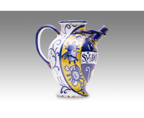 20th century | height: 29 cm | region: Deruta | country: Italy | condition: good | provenance: private pharmacy museum | Alba