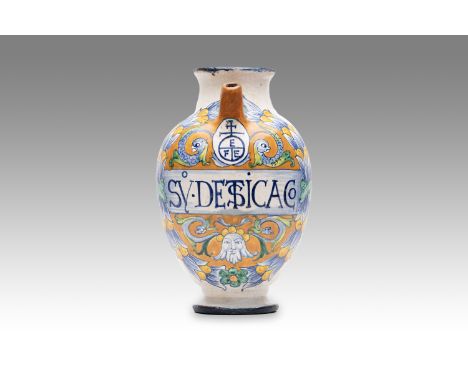 20th century | height: 25 cm | region: Deruta | country: Italy | condition: good | provenance: private pharmacy museum | Alba