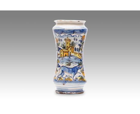 19th century | height: 29 cm | region: Vietri sul Mare | country: Italy | condition: cracks | provenance: private pharmacy mu