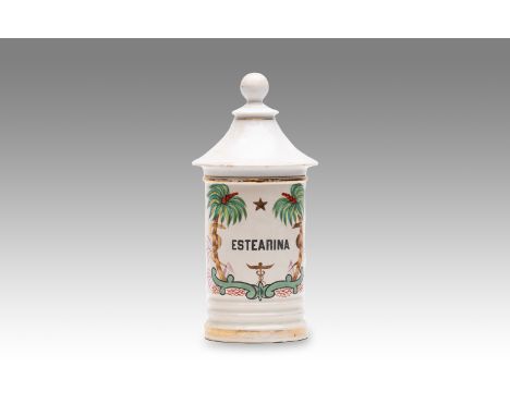 19th century | height: 28 cm | country: Spain | condition: damaged, restored | provenance: private pharmacy museum | Albarell