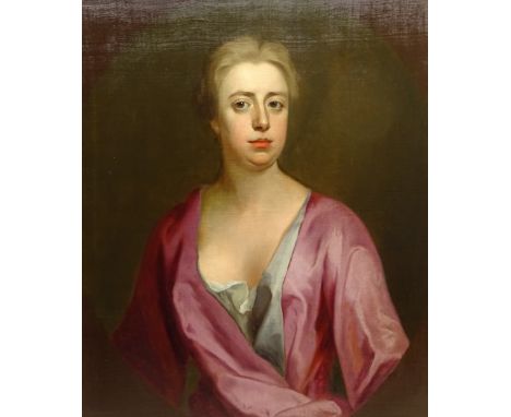 English School (18th Century): Portrait of a Lady, oil on canvas, unsigned, 74cm x 61cm Condition Report Old re-lining - no s