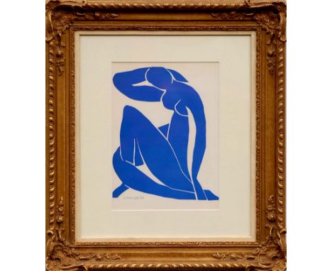 HENRI MATISSE, original lithograph after Matisse's Cut outs, 1954, printed by Mourlot, 37cm x 27cm, framed and glazed.