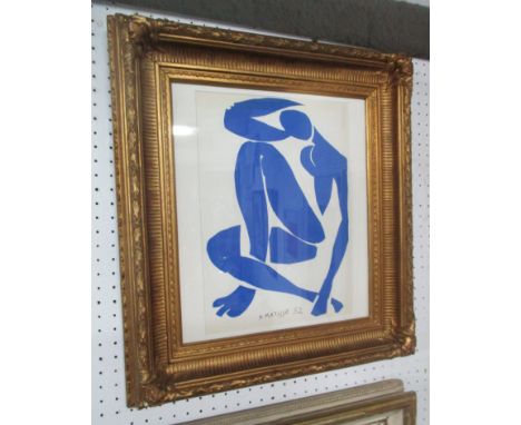 HENRI MATISSE 'Nu bleu III' original lithograph from 1954, edition after Matisse's cut-outs, printed by mourlot, 37cm x 27cm,