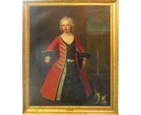 ATTRIBUTED TO JOSEPH HIGHMORE (1692-1789) 'Portrait of child - possibly Prince William Duke of Cumberland son of King George 