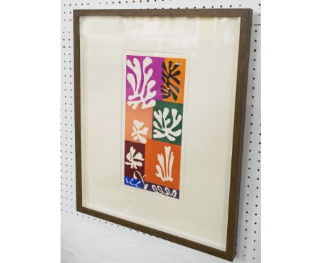 HENRI MATISSE 'Veget aux' and 'Fleurs de neige'  original lithograph from 1954 edition after Matisse's cut-outs, printed by M