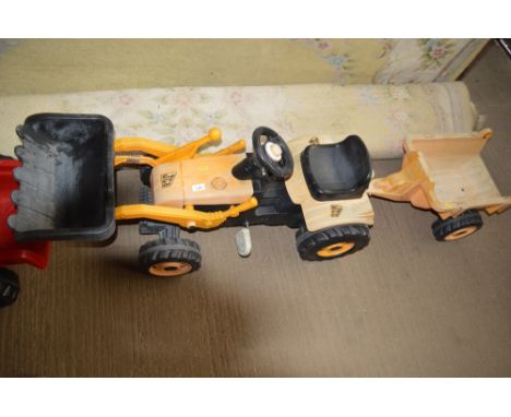 A child's JCB tractor