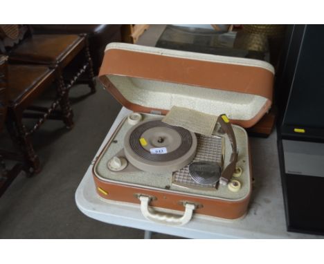 A record player in fitted case 