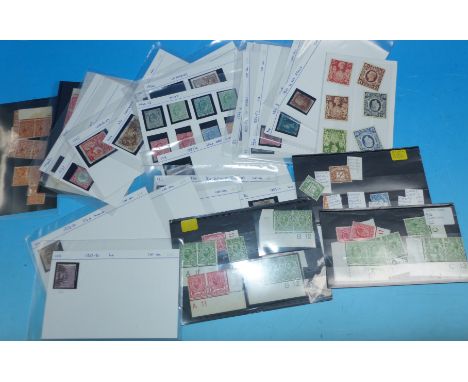 GB:  GVI M/M high values set (6), and a selection of other stamps of interest