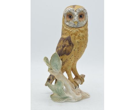 Goebel porcelain barn owl CV112 (glued leaf).  