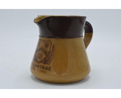 Royal Doulton stoneware advertising pub jug Boddingtons Ballantrae Special Scotch, 10cm tall.  In good condition with no obvi