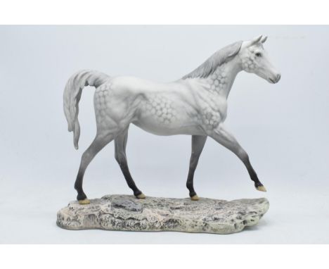 Beswick Connoisseur Moonlight 2671 on ceramic plinth.  In good condition with no obvious damage or restoration. Horse 1st qua