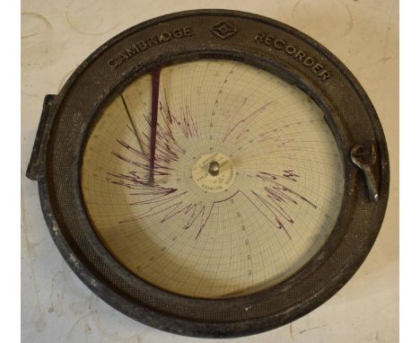 Vintage Cambridge Instrument Co Ltd Recorder / gauge, 35cm diameter.  