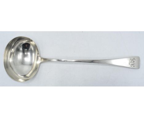 Hallmarked silver ladle, 187.2 grams, London 1805, Solomon Hougham?  