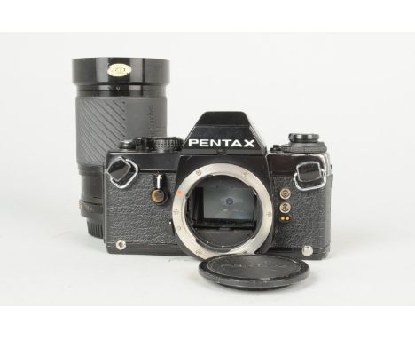 A Pentax LX SLR Camera, serial no. 5 286 009, body G, wear to base, shutter working, meter responds to light, body caps, with