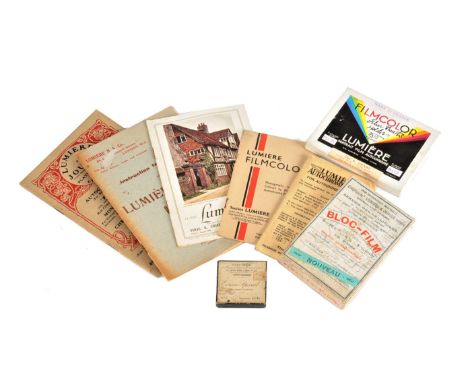 Lumière Autochrome Publicity Material Film and Accessories,  'Instructions for the use of Lumière's Autochrome Plates', publi