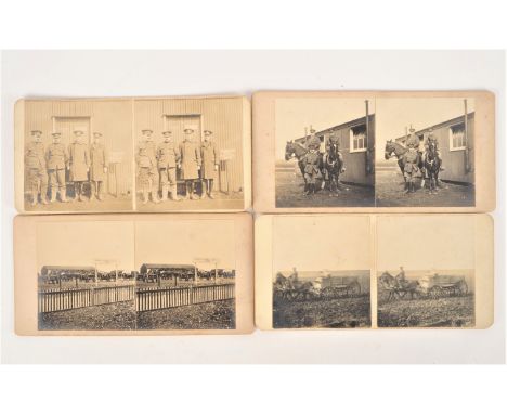 World War One Amateur Stereo Cards of British Army 'School of Instruction for Royal Horse and Field Artillery (Larkhill)',  p