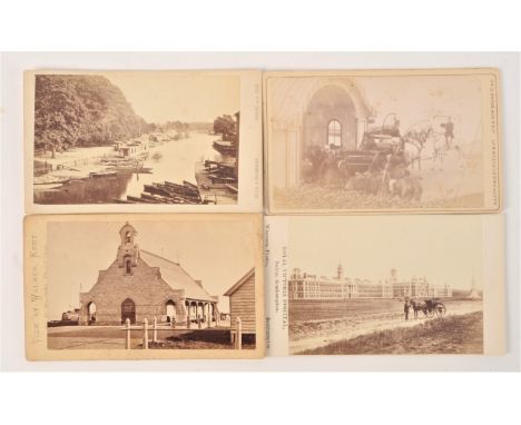UK Exterior and Portrait Cartes de Visite,  Nastrowsky, Paton &amp; Co - lady in black, possibly Queen Victoria, descending f