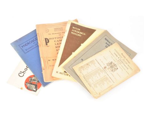Photographic and Scientific Instrument Makers' Pamphlet Catalogues,  W Watson &amp; Sons - 'Photographic Cameras…..', 1920s, 