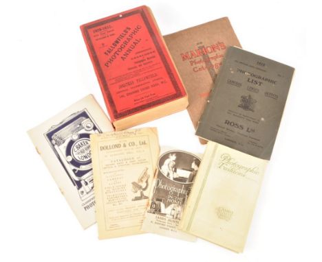 Photographic Equipment Retailer's Catalogues, 'Fallowfield's Photographic Annual and Comprehensive Catalogue….1909-1910', wit