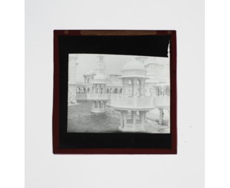 Godfrey Batting (1890-1971) Photographic 3¼in sq Magic Lantern Slides,  mainly  topographical, some atmospheric, including se