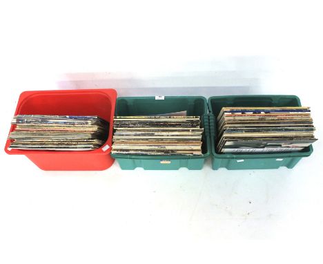 A collection of LPs. Including Abba, Blondie, Fleetwood Mac, Elton John, Moody Blues, U2, Rod Stewart, Bob Dylan, UB40, ZZtop