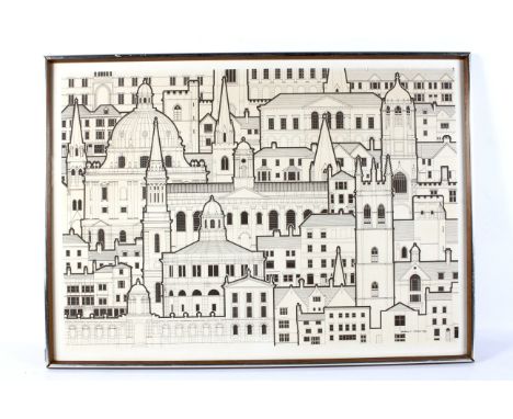 After Anthony Stonebridge (20th Century), an architectural lithograph. Bearing printed signature, circa 1980s, 59cm x 83.5cm 