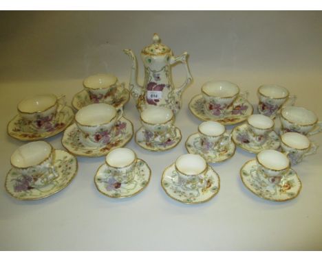 Sarreguemines pottery tea and coffee service