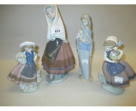 Group of four Lladro figures