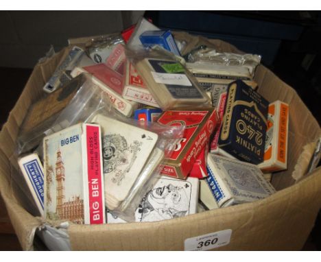 Similar quantity of assorted playing cards