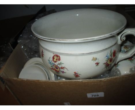 Early 20th Century pottery jug and basin set