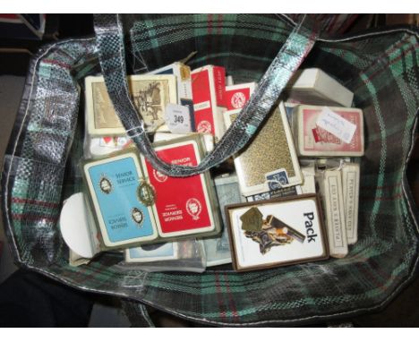 Similar quantity of playing cards