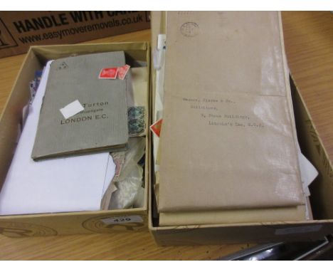 Box containing a quantity of G.B. mint and used mainly Q.E. II First Day covers