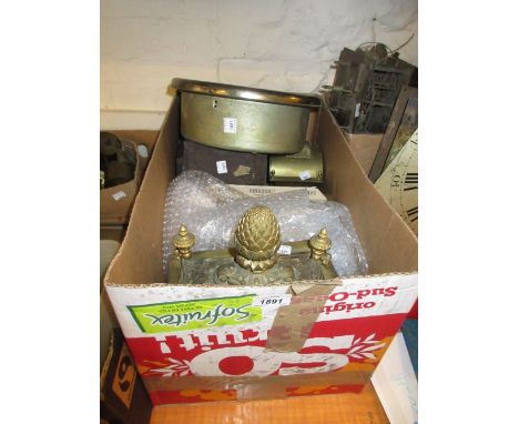 Ormolu mantel clock (a/f), miscellaneous other clocks and parts