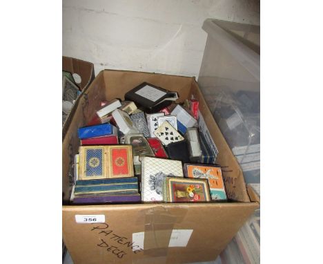 Large quantity of miniature playing cards