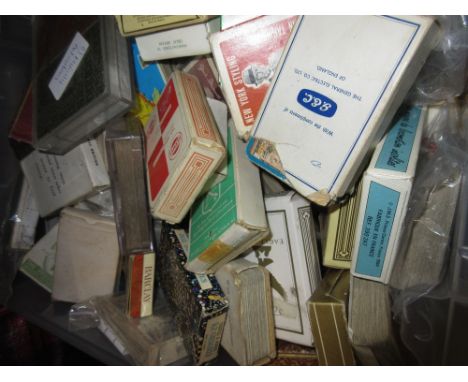 Large quantity of mainly advertising playing cards