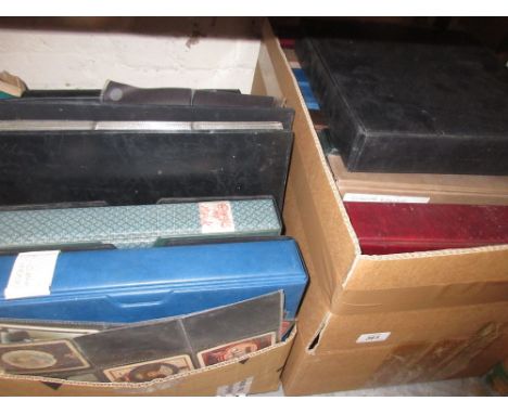 Large collection of single playing cards in approximately twenty files