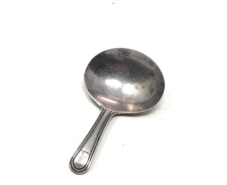 Antique Georgian silver tea caddy spoon 