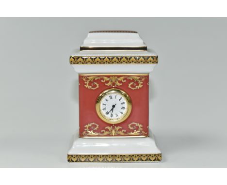 A MINIATURE ROSENTHAL MEDUSA TABLE CLOCK, height 8.5cm (1) (Condition Report: clock does not appear to be working, no obvious