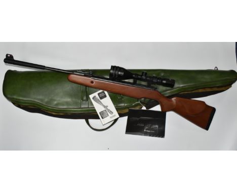 A STOEGER MODEL X20 .22 BREAK BARREL AIR RIFLE, serial no. STG1212472, fitted with a Hawke Sport HD 3-9x50 AO sight, overall 