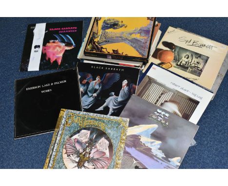 A GROUP OF TWELVE L.P RECORDS AND A COLLECTION OF EMPTY ALBUM COVERS, comprising a boxed set of four tape cassettes 'Yes' Yea