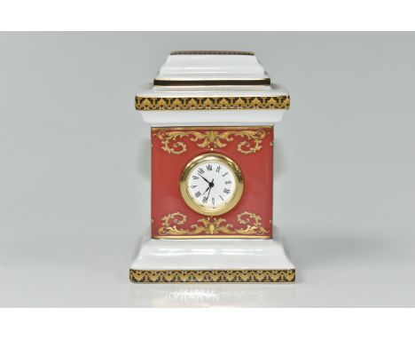 A MINIATURE ROSENTHAL MEDUSA TABLE CLOCK, height 8.5cm (1) (Condition Report: clock does not appear to be working, no obvious