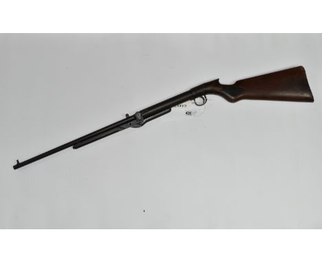 A VINTAGE MIDLAND GUN CO .22 BREAK BARREL AIR RIFLE, serial number 753, overall length 109.5cm, and a believed to be a BSA br