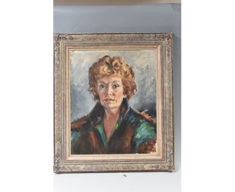 JOHN ORR (1928-2003) PORTRAIT OF A FEMALE FIGURE, the head and shoulders portrait depicts a female figure circa 1980's, signe