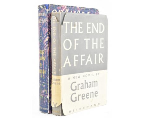 Greene, Graham. Two first editions presented in the original dust wrapper. The lot comprising 1958 Our Man in Havana publ. He