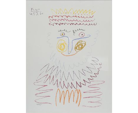 After Pablo Picasso (1881-1973) Dessins Pipe Fumeur, colour giclee print, pimiled edition pencil numbered 6/500, facsimile si