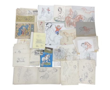 Comprehensive Archive of Lois Castellain: Original Artworks, Manuscripts, and Personal Papersfrom the Creator of Adolphus, Th