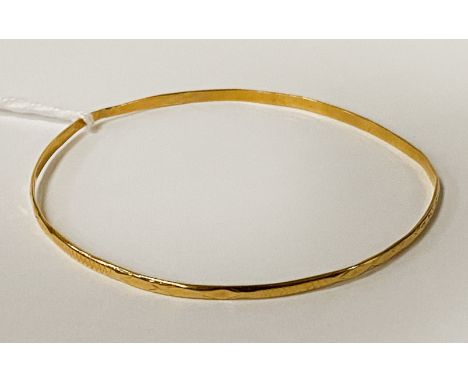 22CT GOLD BANGLE 6.3 GRAMS APPROX 