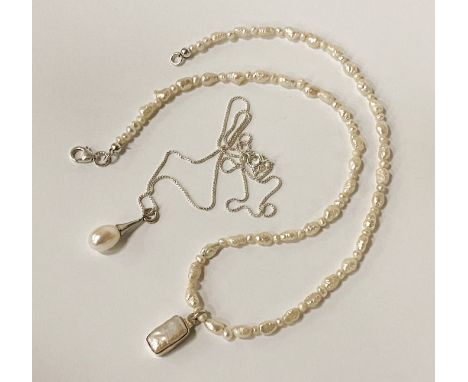 STERLING SILVER &amp; PEARL JEWELLERY